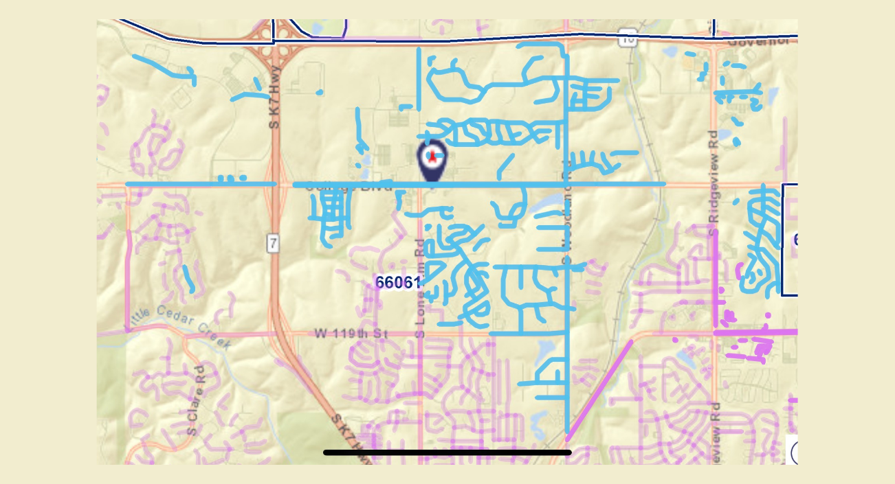 Olathe Northwest Map